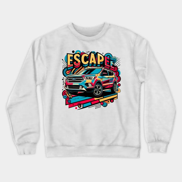 Ford Escape Crewneck Sweatshirt by Vehicles-Art